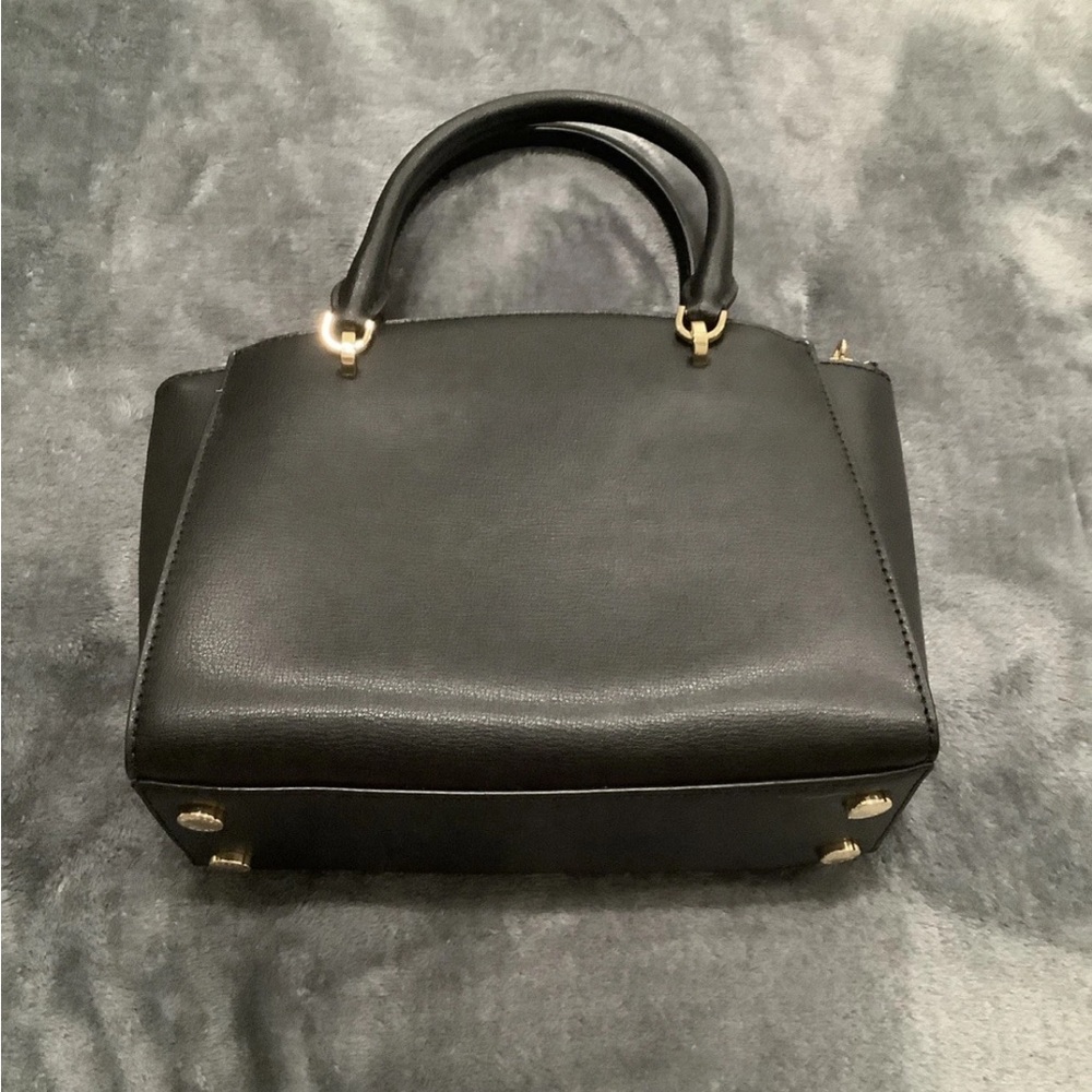 Michael Kors Ellis Small  Satchel Black Leather Handbag NWOT - Picture 10 of 11